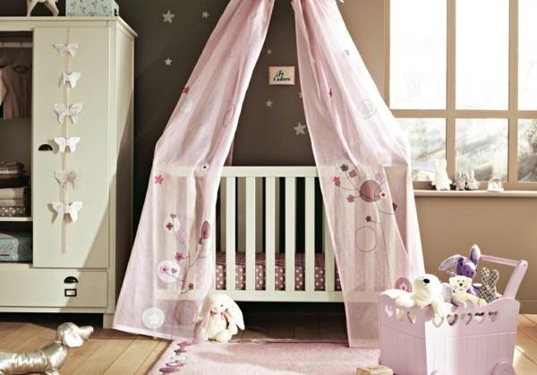 κοριτσια δωματιο μωρου ροζ γκρι συνδυασμος μπεζ τοιχοι