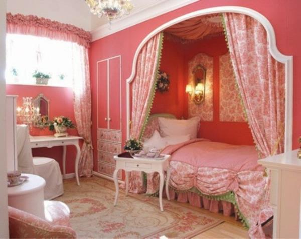διακόσμηση δωματίου κοριτσιού ρομαντικό ροζ