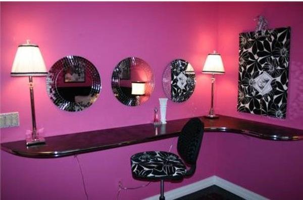 σχεδιασμός δωματίου κοριτσιού ροζ τοίχο χρώμα υπέροχες ιδέες διακόσμησης