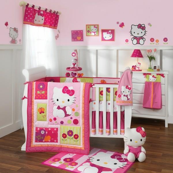 κοριτσι δωματιο ροζ κουβερτα μωρο κρεβατι παιχνιδι