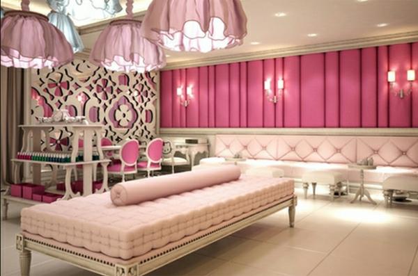 δωμάτιο κοριτσιών ροζ κρόνος και καρέκλες