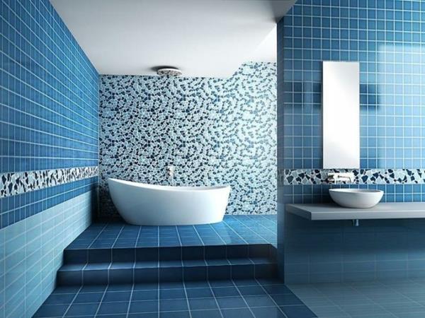 γαλάζιο λουτρό μπάνιο εικόνες ψηφιδωτή τέχνη