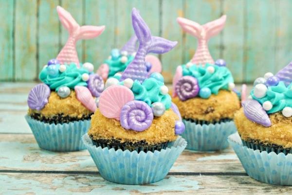 Φτιάξτε γοργόνα cupcakes μόνοι σας
