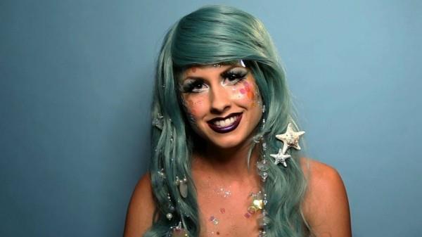 Mermaid make up glitter αστερίας