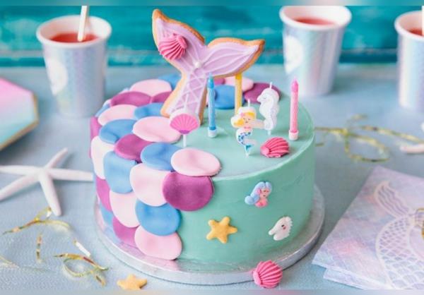 Γοργόνα κέικ παιδική ιδέα συνταγής γενεθλίων