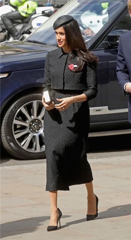 meghan markle μαύρη κομψότητα