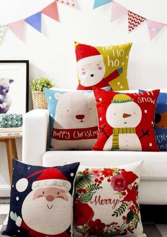 αρκετές ιδέες για χριστουγεννιάτικα μαξιλάρια