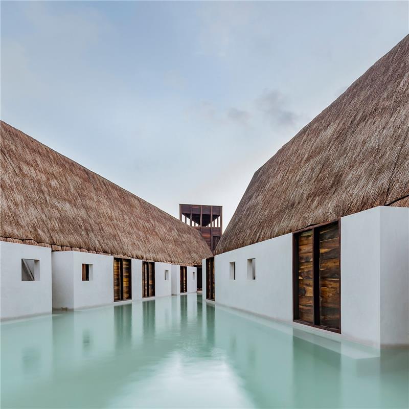 Μεξικό σύγχρονη αρχιτεκτονική με νερό
