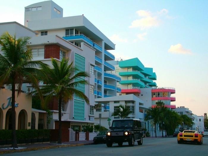 περιοχή miami art deco στη νότια παραλία