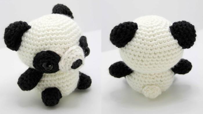 βελονάκι μίνι panda amigurumi