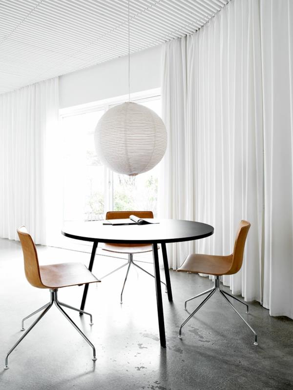 μινιμαλιστικό σχεδιασμένο καλοκαιρινό τραπέζι κατοικίας ξύλινη κρεμαστή λάμπα