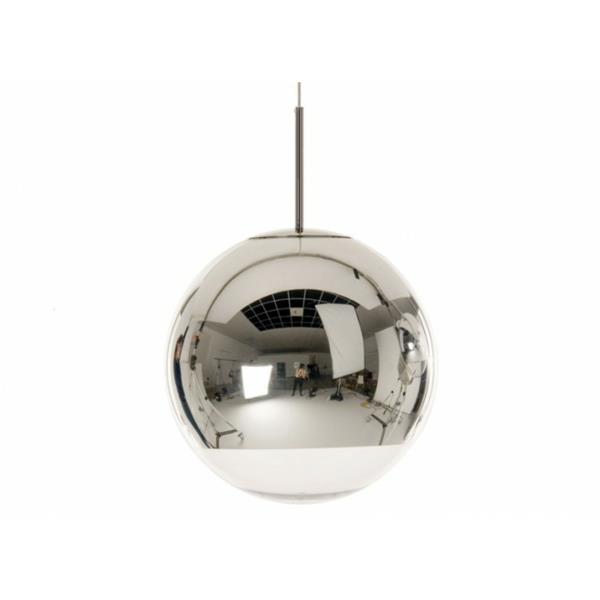 mirrorball ασημένιο κρεμαστό φωτιστικό Tom dixon