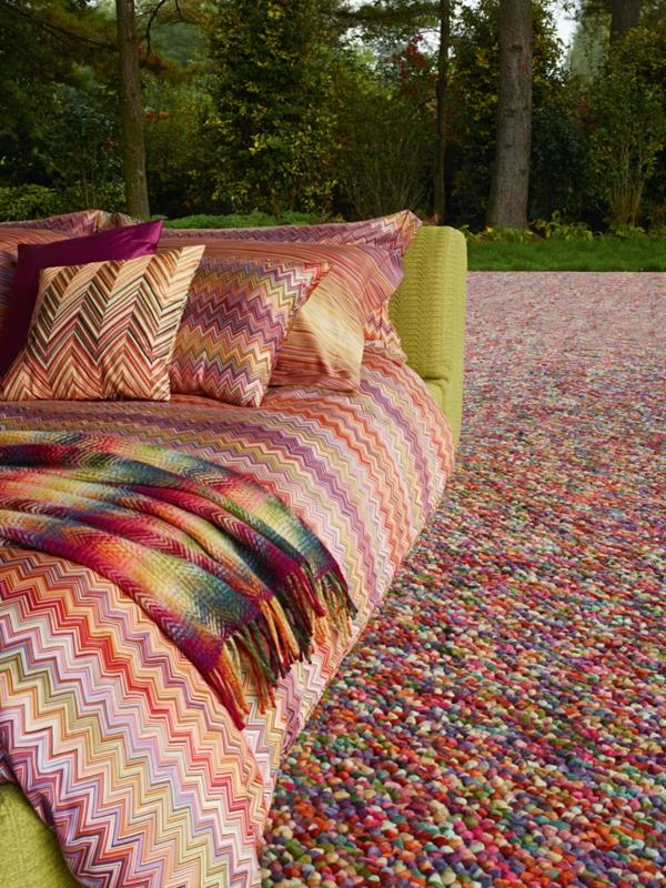 Missoni home collection διπλό κρεβάτι πολύχρωμο μεγαλείο