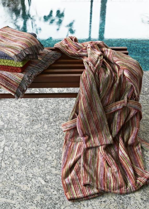 Missoni home collection κομψό μπουρνούζι