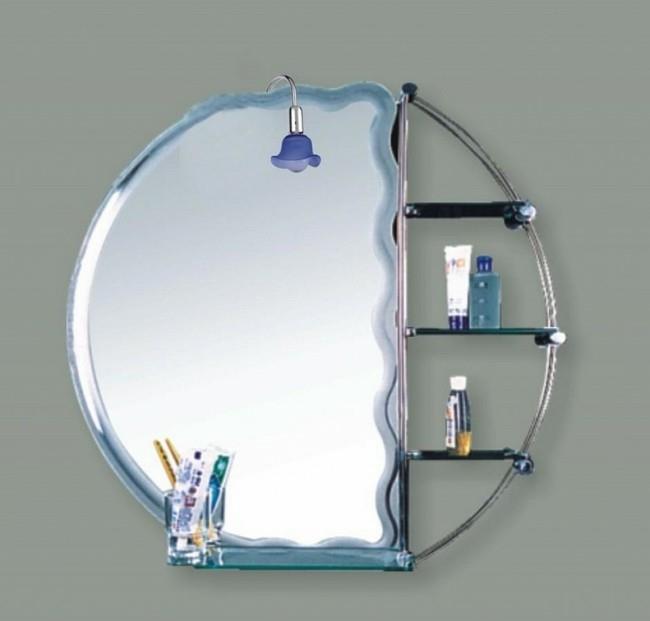 καθρέφτης μπάνιου με αποθηκευτικό χώρο γύρω του