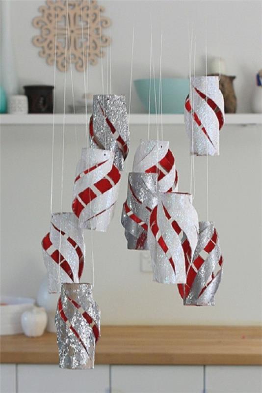 φτιάξτε μόνοι σας φανταχτερά χριστουγεννιάτικα διακοσμητικά από ρολά από χαρτί υγείας