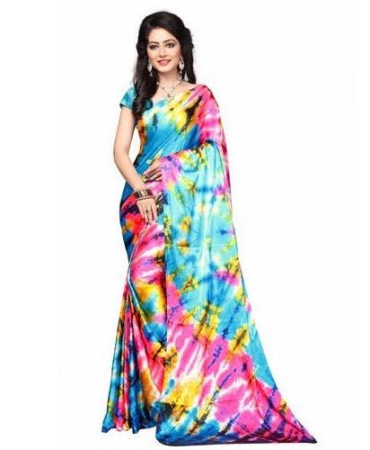 Atspausdinta Satin Saree