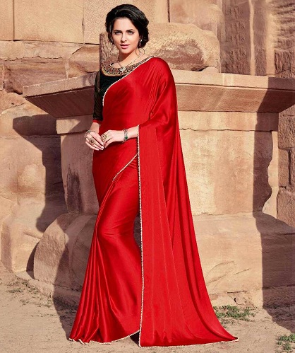 Satin Silk Saree