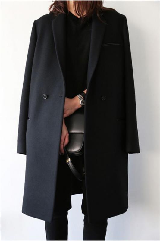 μοντέρνα γυναικεία παλτό τρέχουσα χρώματα γυναικεία παλτό μαύρο