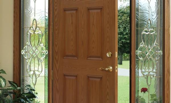 μοντέρνα πόρτα εισόδου εξωτερική πόρτα μπροστινή πόρτα fiberglass πόρτα ξύλο εμφάνιση