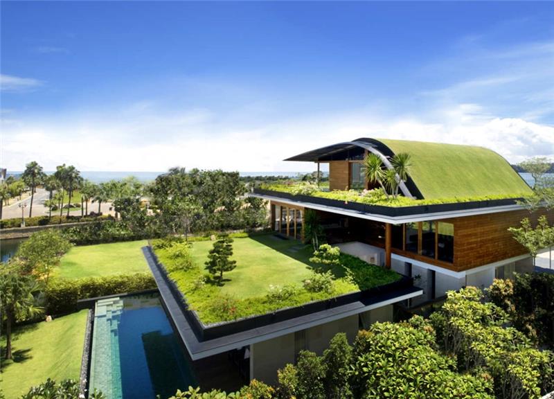 μοντέρνα σπίτια πράσινες σπιτικές ιδέες