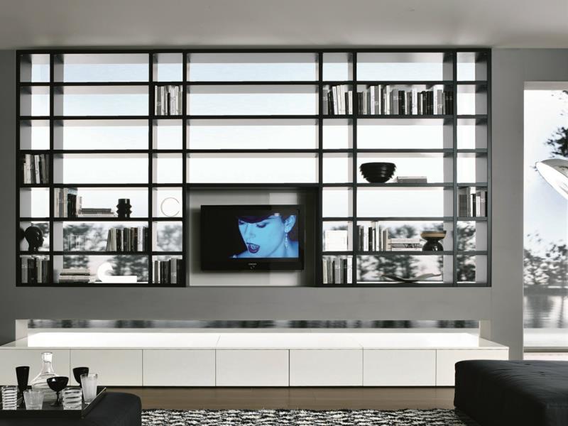 σύγχρονες ιδέες μονάδας τοίχου έμμεσος φωτισμός πρακτικοί τοίχοι τηλεόρασης
