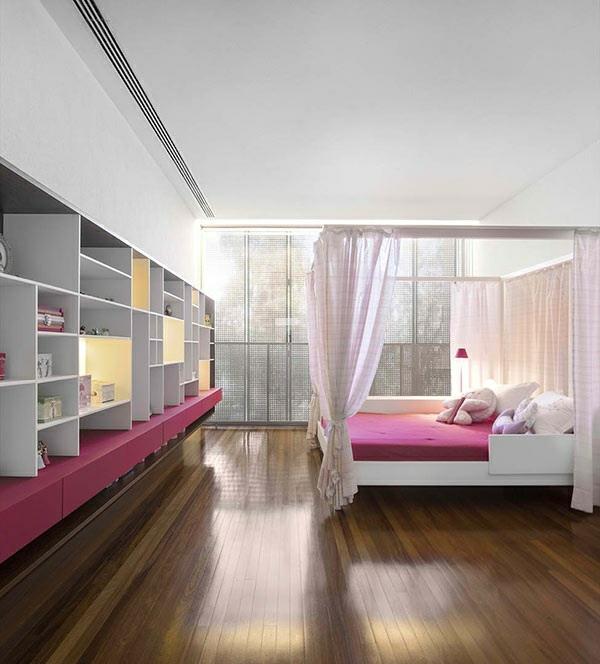 μοντέρνα αρχιτεκτονική αειφόρος σχεδιασμός p σπίτι Βραζιλία ιδέες κρεβατοκάμαρα ξύλινο πάτωμα