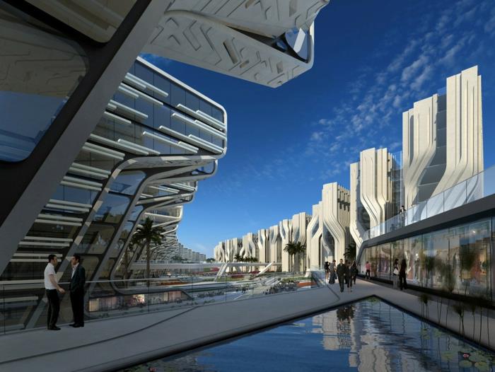 σύγχρονη αρχιτεκτονική μελλοντικές προβολές μουσείο του μελλοντικού μοντέλου