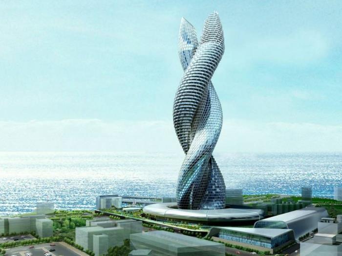 αρχιτεκτονική μελλοντικές απόψεις μουσείο του μέλλοντος ουρανοξύστης φως αγκαλιάστηκε με τόλμη