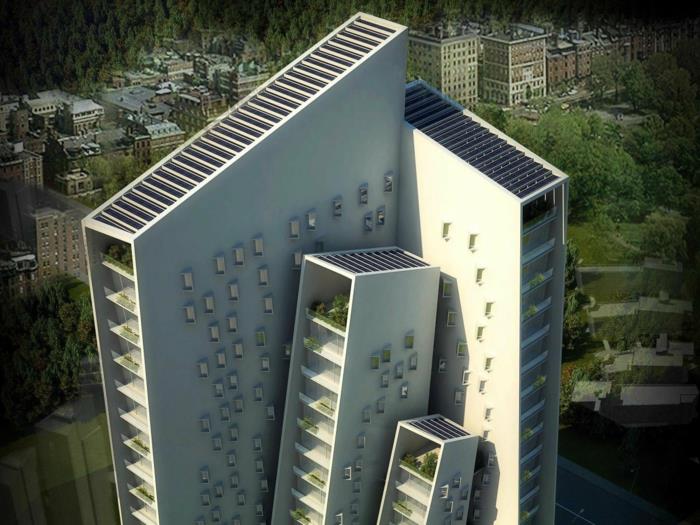 μοντέρνα αρχιτεκτονική μελλοντικές απόψεις μουσείο του μελλοντικού ουρανοξύστη ελαφριά τολμηρή παιχνιδιάρικη αρχιτεκτονική