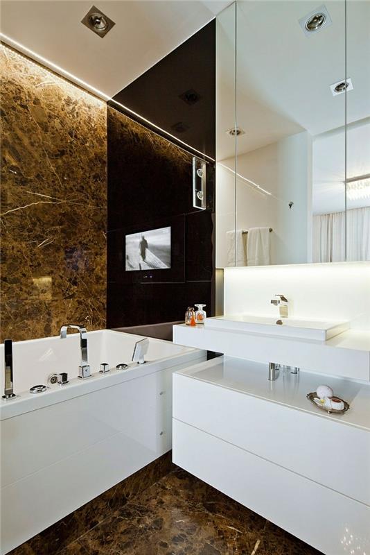 μοντέρνα έπιπλα μπάνιου συμβουλές μοντέρνο καθιστικό καθρέφτη τοίχο