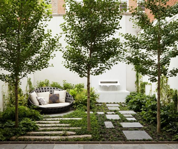 μοντέρνο σχεδιασμό κήπου με πέτρινο σχεδιασμό κήπου με πέτρες σχέδιο κήπου ζιγκ ζαγκ