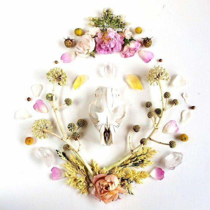 μοντέρνα έργα τέχνης Μπρίτζιτ Κόλλινς λουλούδια ανθίζει μοντέρνα τέχνη