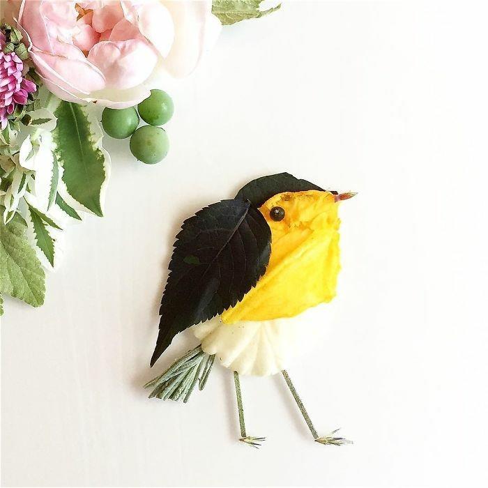 μοντέρνα έργα τέχνης bridget collins τέχνη λουλουδιών πουλιών