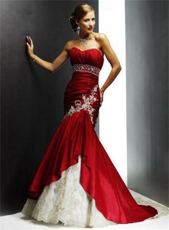 μοντέρνα μακριά κόκκινα φορέματα με trend chic τάσεις
