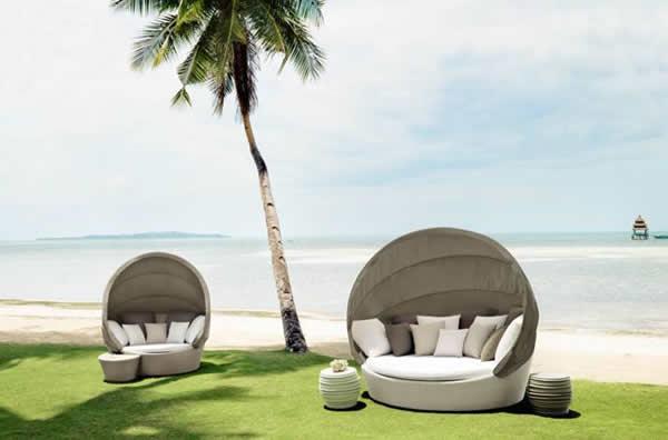 μοντέρνα έπιπλα για τη βεράντα σας άνετες καρέκλες παραλίας γύρω