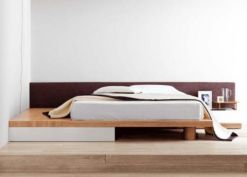 μοντέρνα όμορφα κρεβάτια σχεδιαστής με ξύλινη επίπλωση