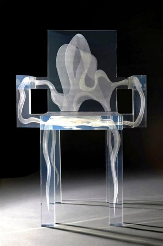 μοντέρνες καρέκλες δροσερό διαφανές σχέδιο