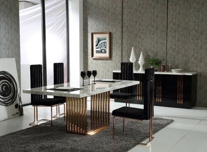 μοντέρνες καρέκλες τραπεζαρία φανταχτερές καρέκλες τραπεζαρίας χρυσές πινελιές