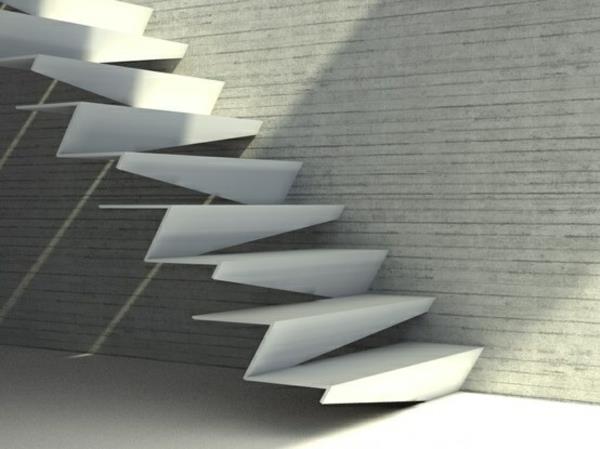 σύγχρονες σκάλες αφηρημένα σχήματα