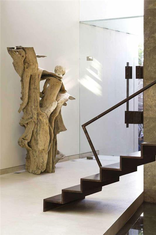 μοντέρνες σκάλες διακοσμητικές ιδέες γλυπτά ζωντανές ιδέες