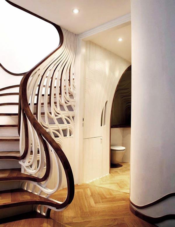 οι σύγχρονες σκάλες δημιουργούν λευκούς τοίχους