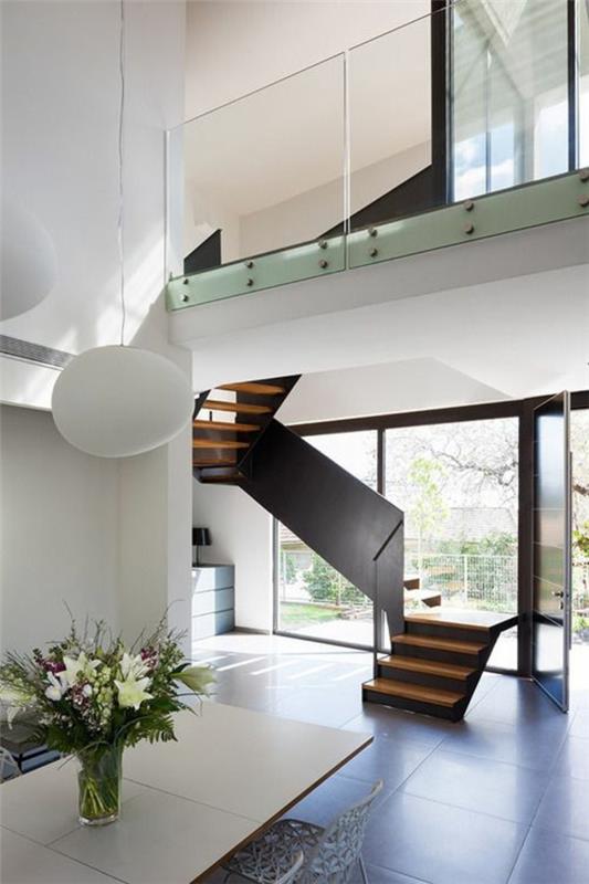 μοντέρνες σκάλες σχεδιασμός καθιστικού επίπλωση ιδεών επιτραπέζια διακοσμητικά ιδέες