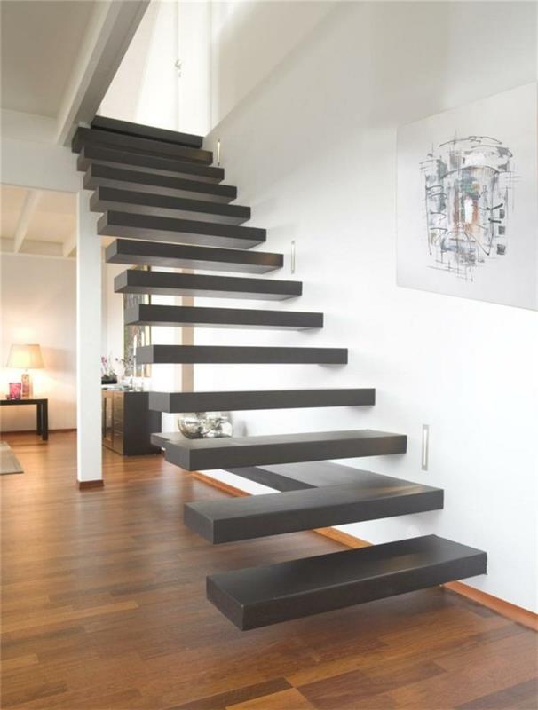μοντέρνες σκάλες εσωτερικές σκάλες υλικό πλωτές σκάλες