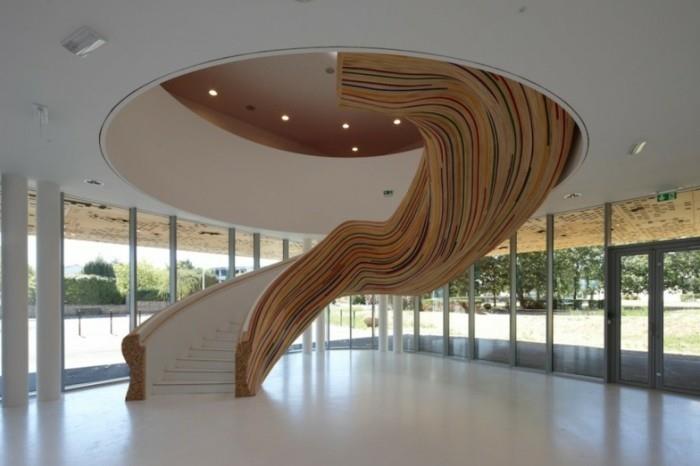 σύγχρονες σκάλες οργανικά ασυνήθιστο μοντέρνο εσωτερικό σχεδιασμό