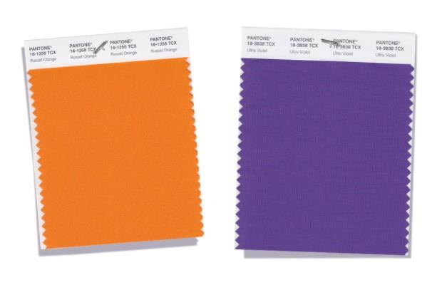 μοντέρνα μοβ και πορτοκαλί μοντέρνα χρώματα για γυναίκες pantone