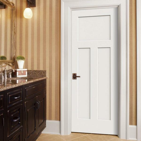 μοντέρνο λευκό ξύλινο σχέδιο εσωτερικής πόρτας
