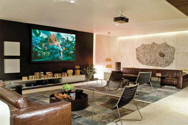 μοντέρνα μονάδα τοίχου έπιπλα σαλονιού διακοσμητικές ιδέες ξύλινος τοίχος τηλεοπτικός τοίχος