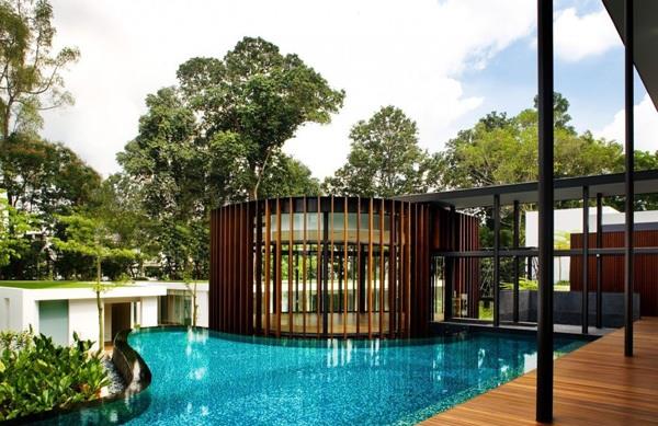 μοντέρνο σπίτι k2ld βιώσιμη αρχιτεκτονική ιδέες σχεδιασμού κήπου πισίνα κήπου