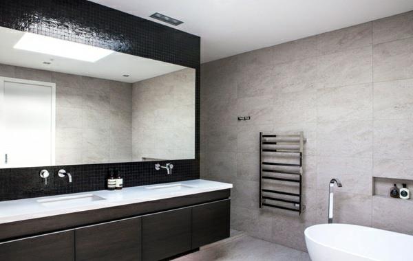 μοντέρνο σπίτι Νέα Ζηλανδία μοντέρνα έπιπλα μπάνιου ανεξάρτητη μπανιέρα